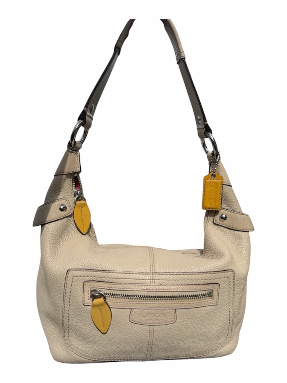 Vintage Coach Penelope Pebbled Leather Hobo Shoulder Bag